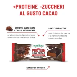 Equilibra Protein 31% Low Sugar Double Choco 1 Barretta