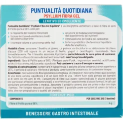 Equilibra Psyllium Fibra-gel Integratore Benessere Intestinale 20 Bustine
