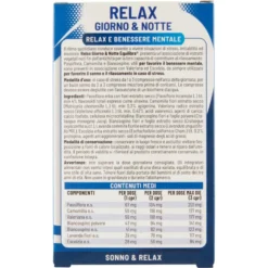 Equilibra Relax Giorno E Notte Integratore Sonno 50 Compresse