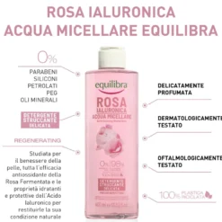 Equilibra Rosa Ialuronica Acqua Micellare Struccante 400ml