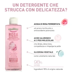 Equilibra Rosa Ialuronica Acqua Micellare Struccante 400ml