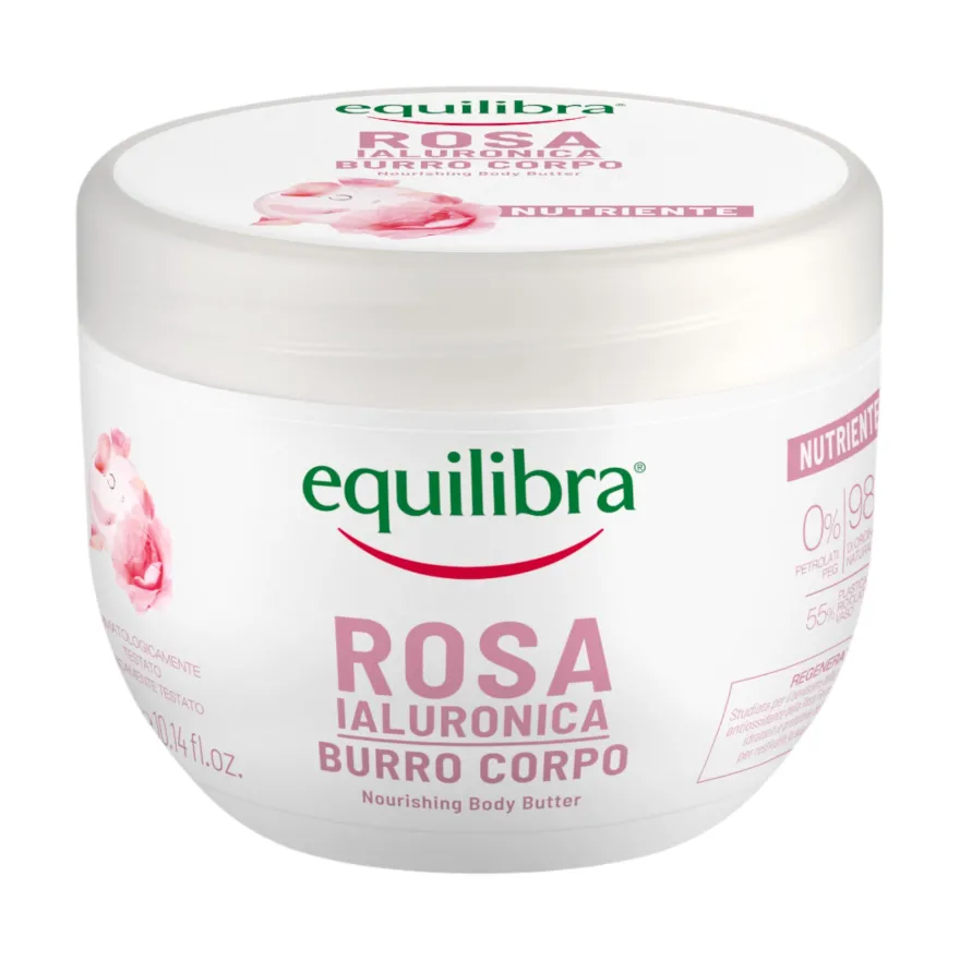 Equilibra Rosa Ialuronica Burro Corpo Nutriente 300ml