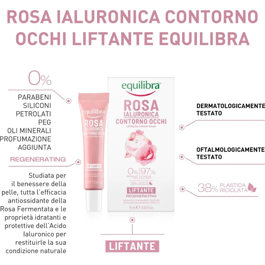 Equilibra Rosa Ialuronica Contorno Occhi Liftante 15ml