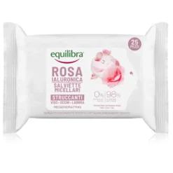 Equilibra Rosa Ialuronica Salviette Micellari Struccanti 25 Pezzi