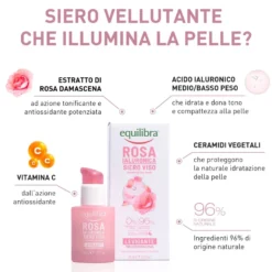 Equilibra Rosa Ialuronica Siero Viso Levigante 30ml