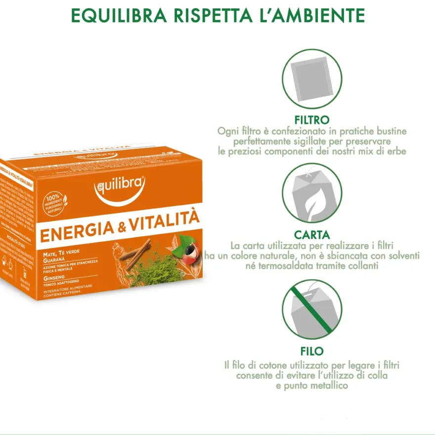 Equilibra Tisana Energia E Vitalità 15 Filtri