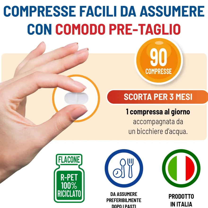 Equilibra Vitamina C 1000 Formula Retard Integratore 90 Compresse