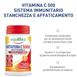 Equilibra Vitamina C 500mg 60 Compresse Masticabili