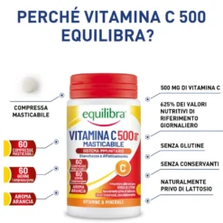 Equilibra Vitamina C 500mg 60 Compresse Masticabili