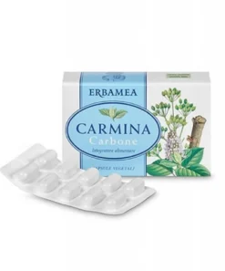 Erbamea Carmina Carbone Integratore Gas Intestinali 24 Capsule