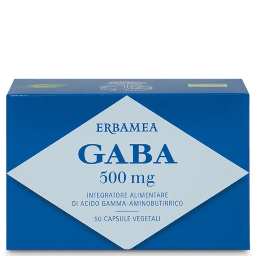 Erbamea Gaba 500mg Integratore Rilassante 50 Capsule Vegetali