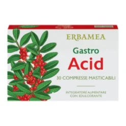 Erbamea Gastro Acid Integratore Acidit&agrave; Gastrica 30 Compresse Masticabili