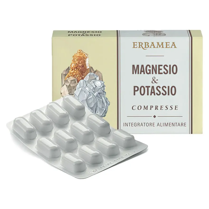 Erbamea Magnesio E Potassio Integratore Polivalente 24 Compresse