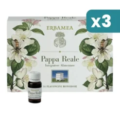Erbamea Pappa Reale 3 confezioni da 14 Flaconcini Monodose