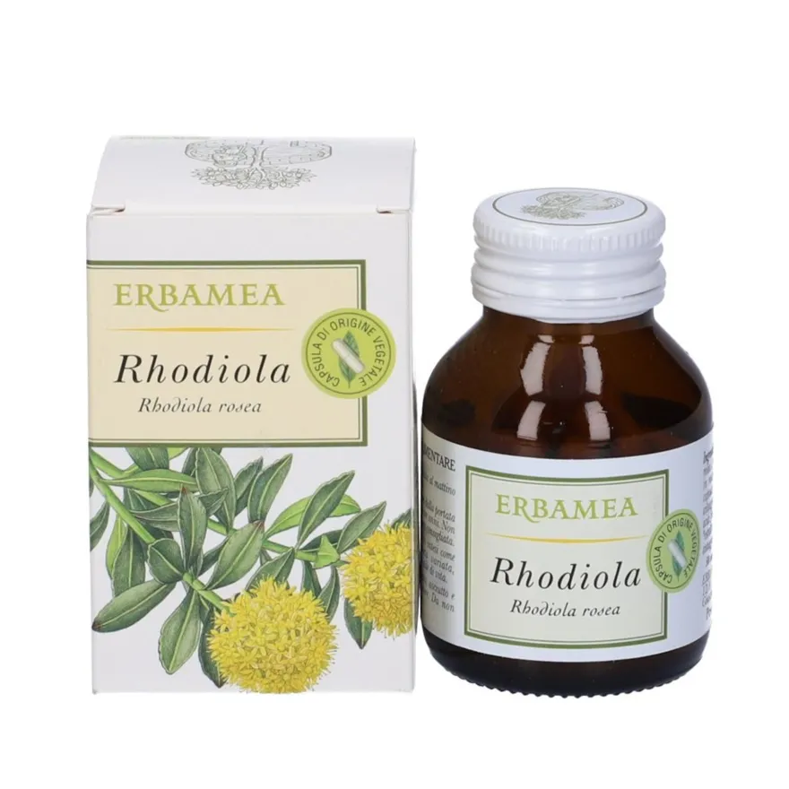 Erbamea Rhodiola Integratore Tonico Antistress 50 Capsule Vegetali