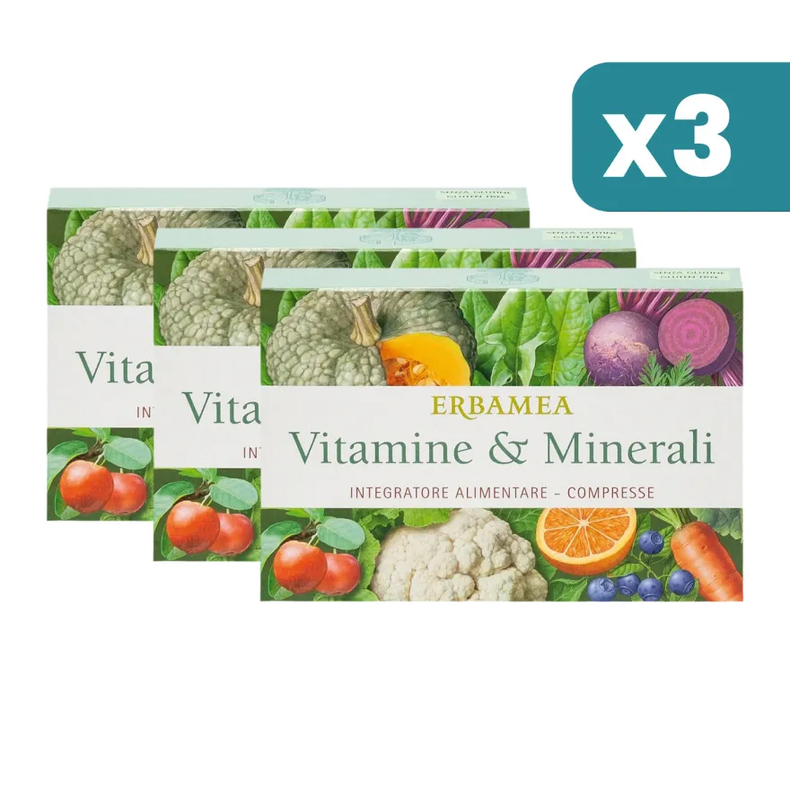 Erbamea Vitamine & Minerali 3 confezioni da 24 Compresse