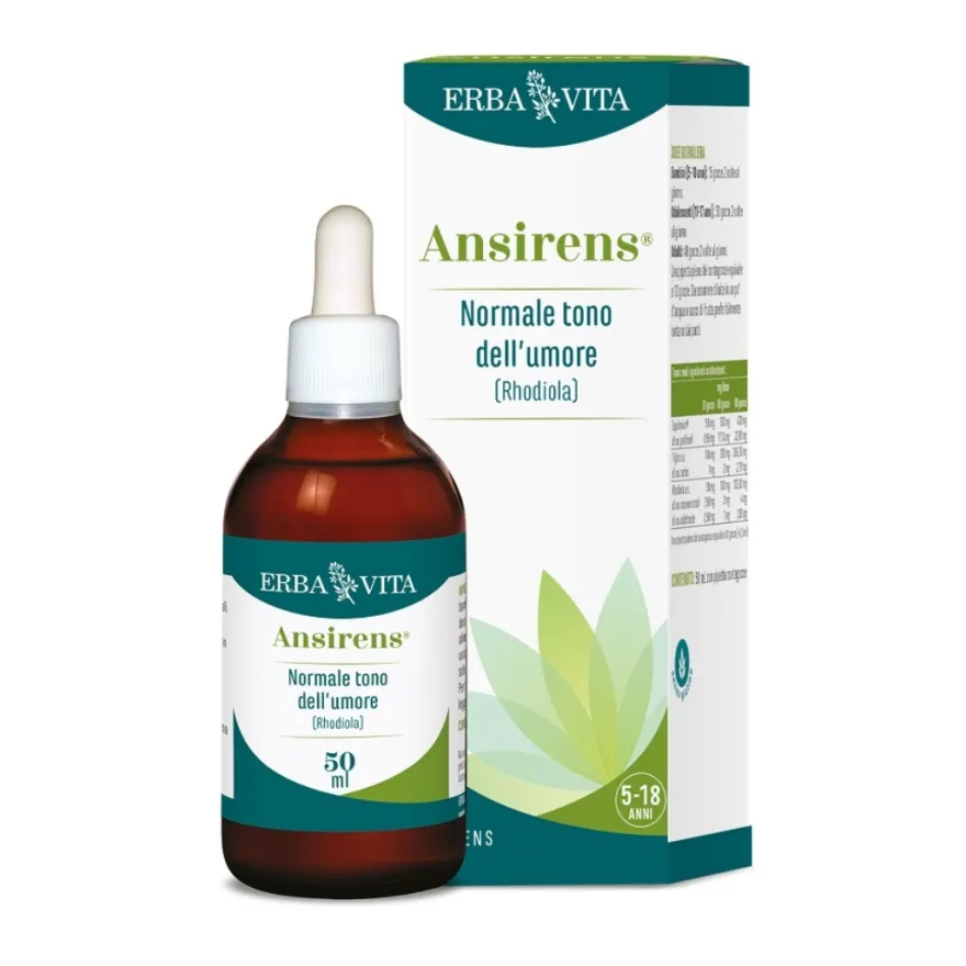 Erba Vita Ansirens Gocce Integratore Tono Umore 50ml
