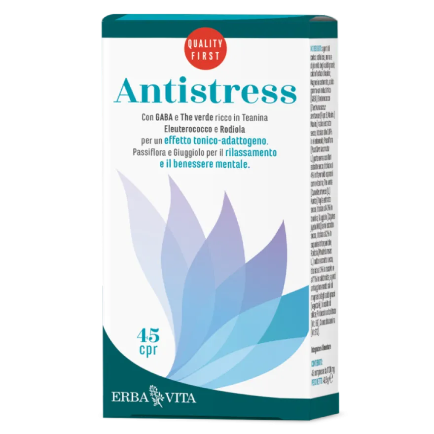 Erba Vita Antistress Integratore Stress Ansia Sonno 45 Compresse