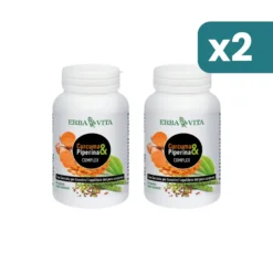 Erba Vita Curcuma E Piperina Complex 2 confezioni da 60 Capsule