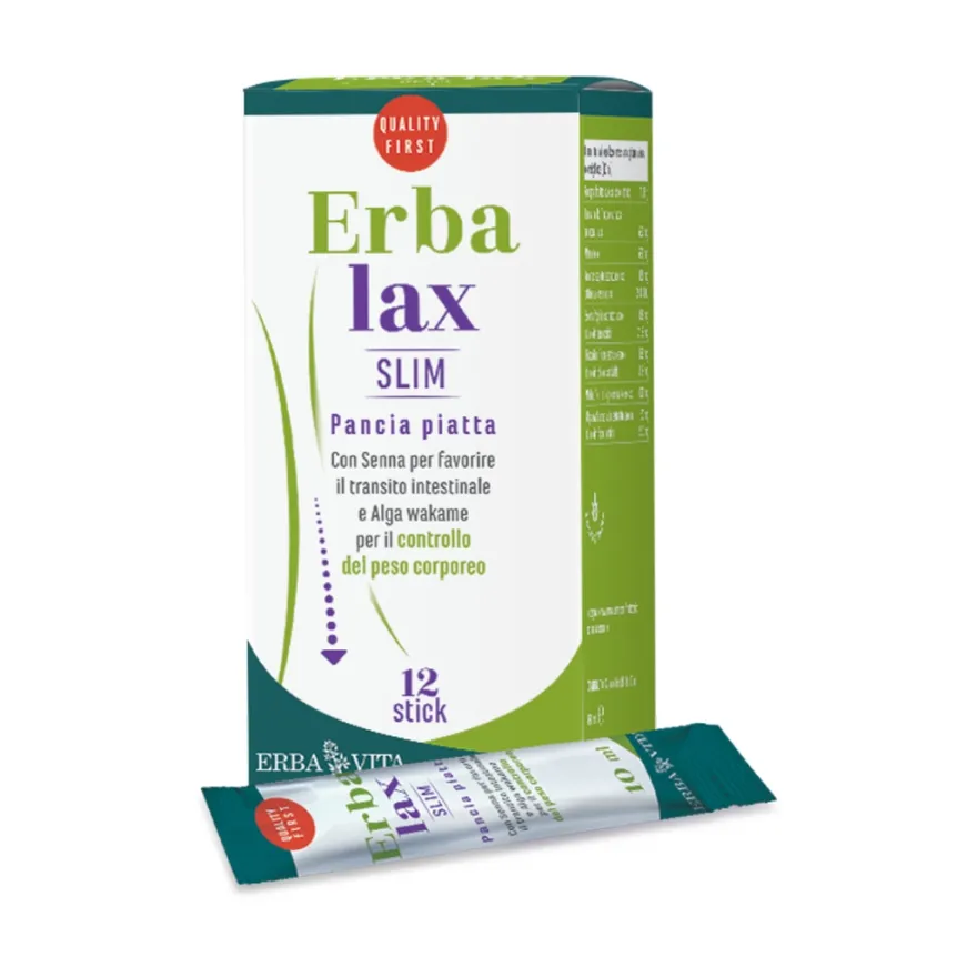 Erba Vita Erbalax Slim Pancia Piatta 12 Bustine Stick Pack Da 10ml