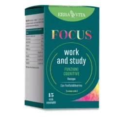 Erba Vita Focus Work And Study Integratore Funzioni Cognitive 15 Stick