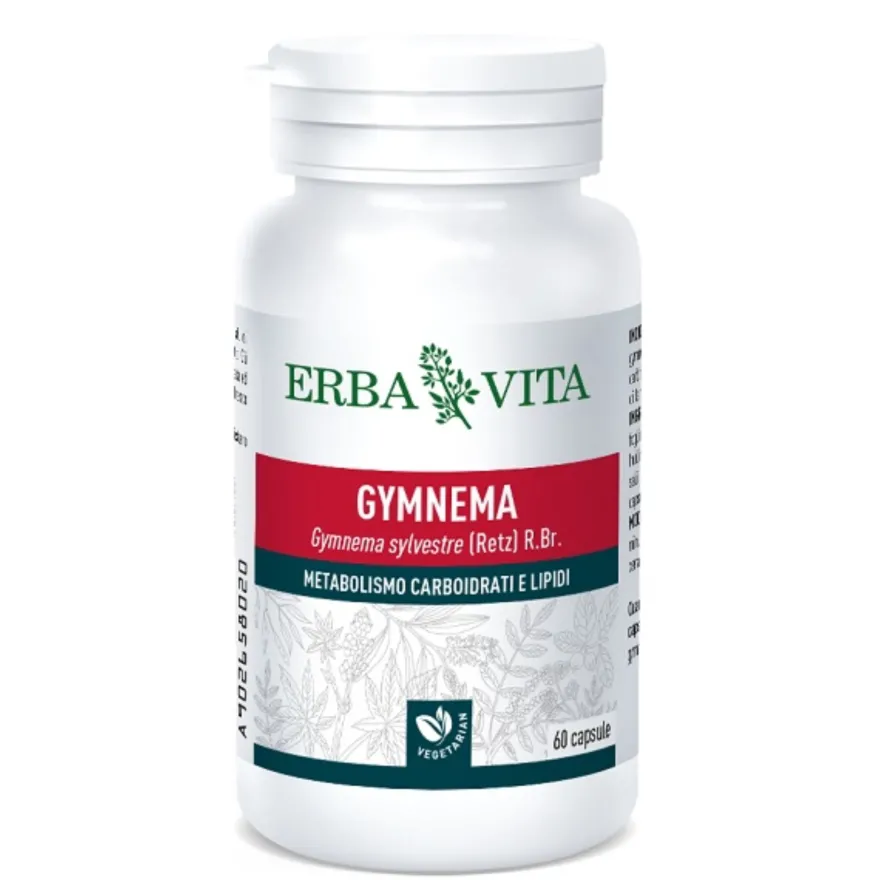 Erba Vita Gymnema Sylvestre Integratore Metabolismo Carboidrati E Lipidi 60 Capsule
