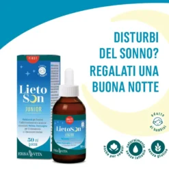 Erba Vita Lietoson Junior Gocce Integratore Sonno Bambini 50ml