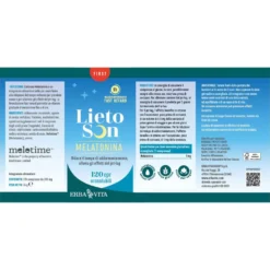 Erba Vita Lietoson Melatonina Integratore Sonno 120 Compresse Orosolubili