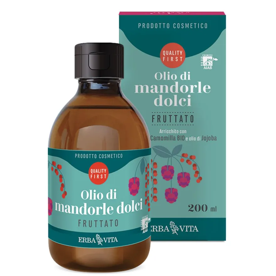 Erba Vita Olio Di Mandorle Dolci Fruttato Idratante Corpo 200ml