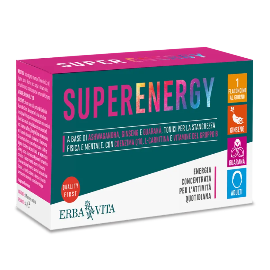 Erba Vita Super Energy Integratore Energetico 10 Flaconcini