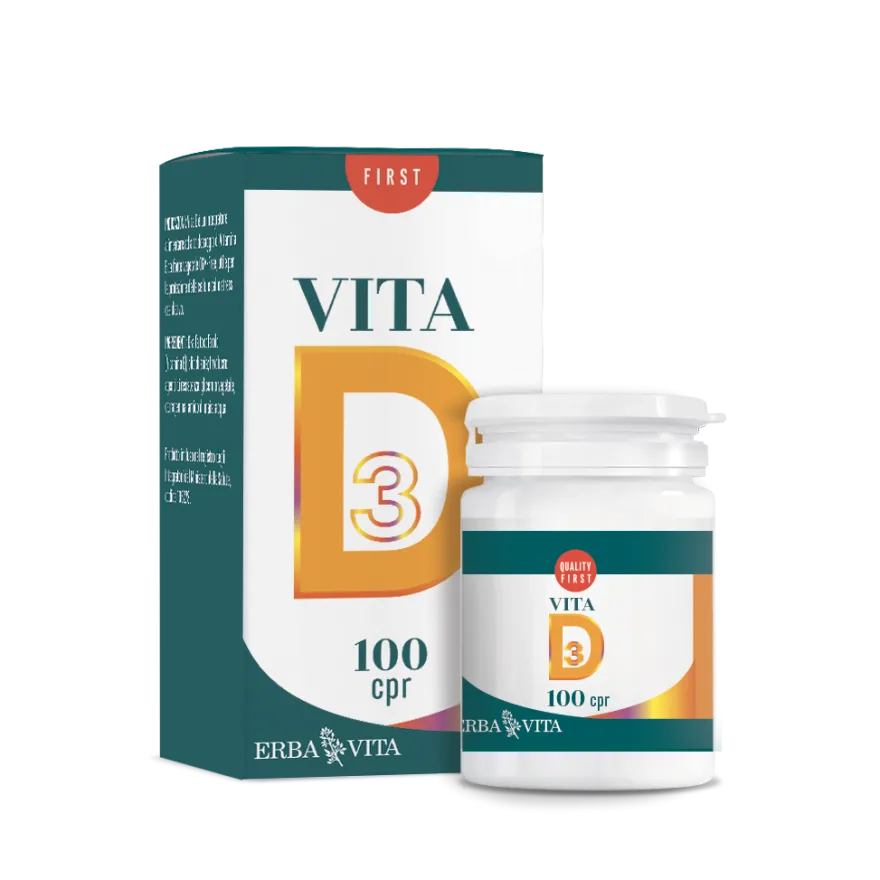 Erbavita Vitad Integratore Vitamina D 100 Compresse Orosolubili