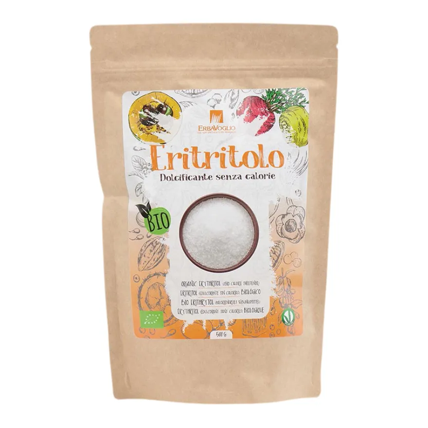 Erbavoglio Eritritolo Bio Dolcificante Senza Calorie 500g