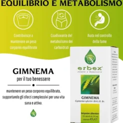 Erbex Gimnema 430mg 3 confezioni da 100 Capsule