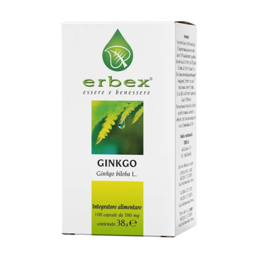 Erbex Ginkgo 380mg 100 Capsule