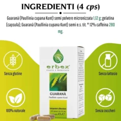 Erbex Guaranà 430mg 100 Capsule