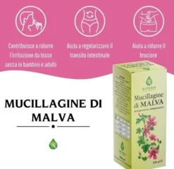 Erbex Malva Mucillagine Integratore Acidità Gastrica 200ml
