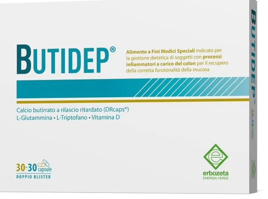 Erbozeta Butidep Doppia Capsula Mucosa Colon 30+30 Capsule