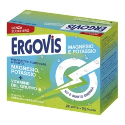 Ergovis Integratore Magnesio Potassio Vitamine B Senza Zucchero 24 Bustine