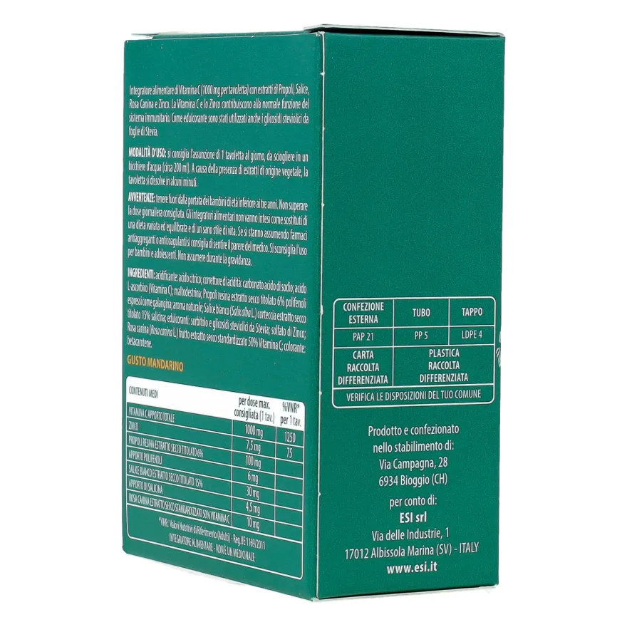 Esi Propolaid Propol C 20 Tavolette Effervescenti