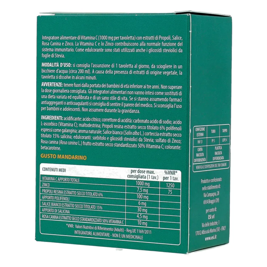 Esi Propolaid Propol C 20 Tavolette Effervescenti
