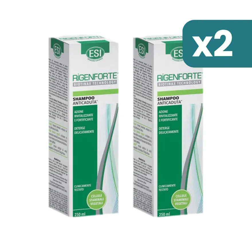 Esi Rigenforte Shampoo Anticaduta Rivitalizzante 2 confezioni da 250ml