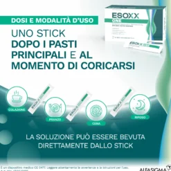 Esoxx One Reflusso Gastrico E Bruciore Di Stomaco 20 Bustine Stick 10ml