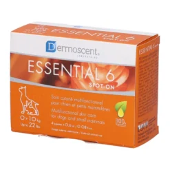 Essential 6 Spot On Cane 0-10kg Trattamento Cute E Pelo 4 Pipette