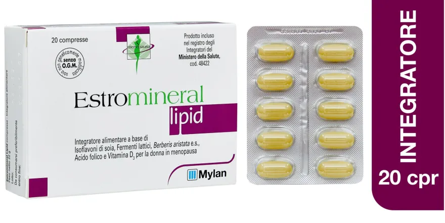 Estromineral Lipid Integratore Menopausa 20 Compresse