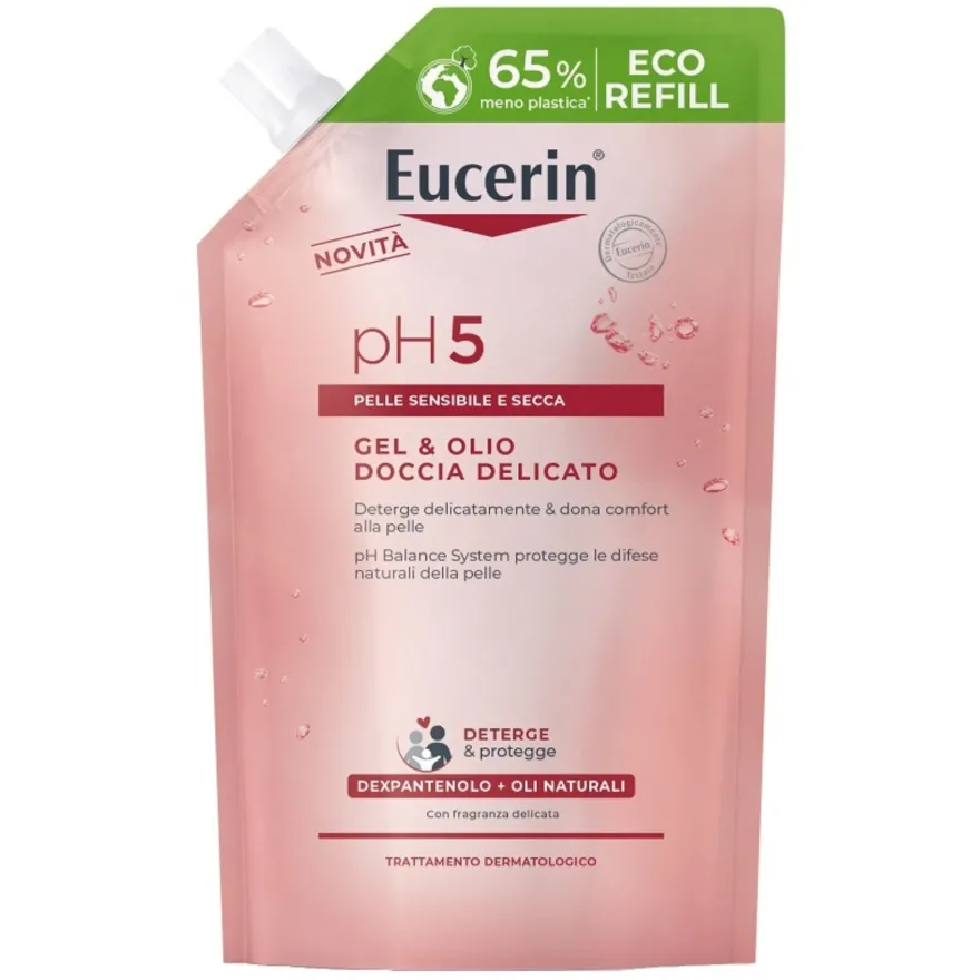 Eucerin Gel E Olio Doccia Delicato Idratante Refill 400ml