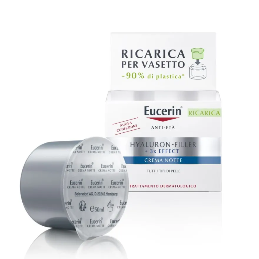 Eucerin Hyaluron-filler Crema Viso Notte Antietà Ricarica 50ml