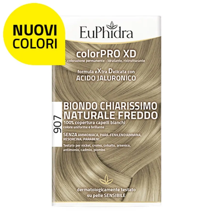 Euphidra Colorpro Xd 907 Tinta Capelli Biondo Chiarissimo Naturale Freddo