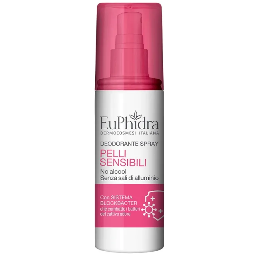 Euphidra Deodorante Spray Pelli Sensibili No Alcol E Sali Di Alluminio 100ml