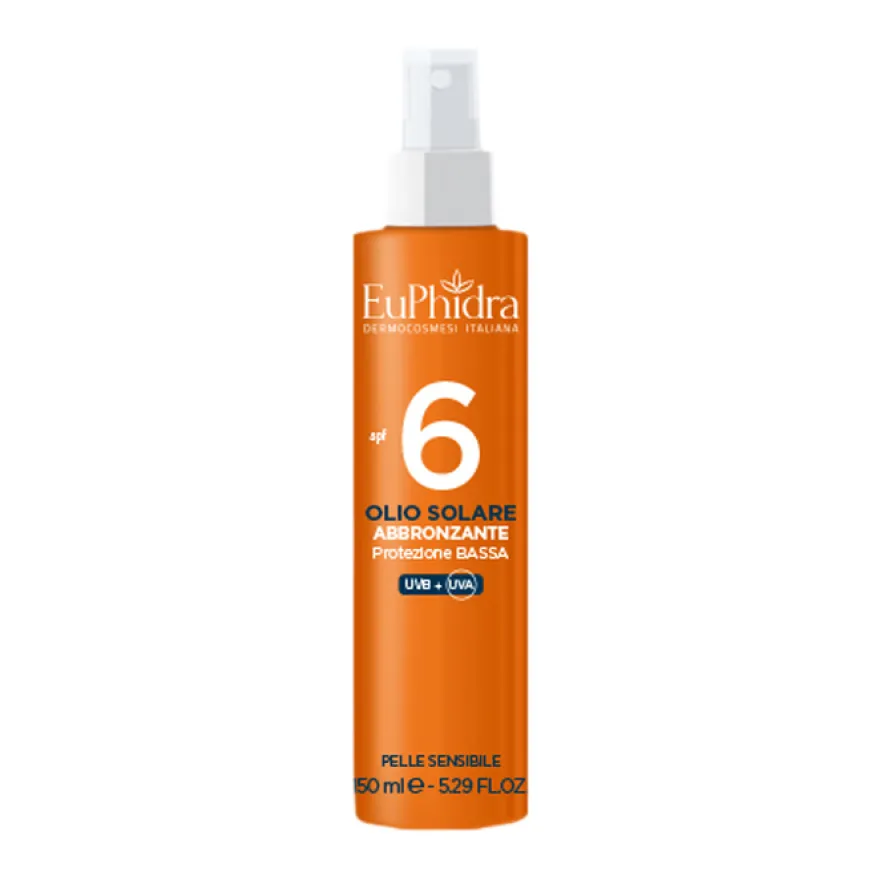 Euphidra Olio Solare Abbronzante Bassa Protezione Corpo 150ml