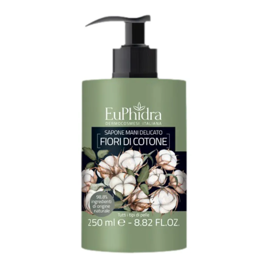 Euphidra Sapone Liquido Mani Delicato Fiori Di Cotone 500ml 1 Flacone